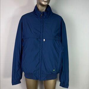 HUGO BOSS Jadon Water Repellent Zip Bomber Jacket BLUE